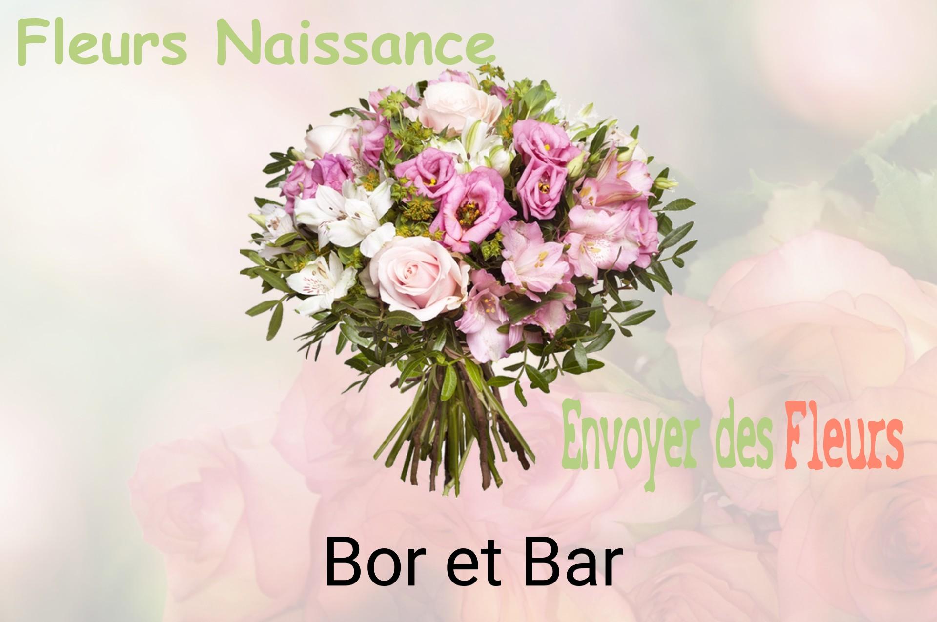 Bouquet de fleurs de naissance livré à Bor-et-Bar