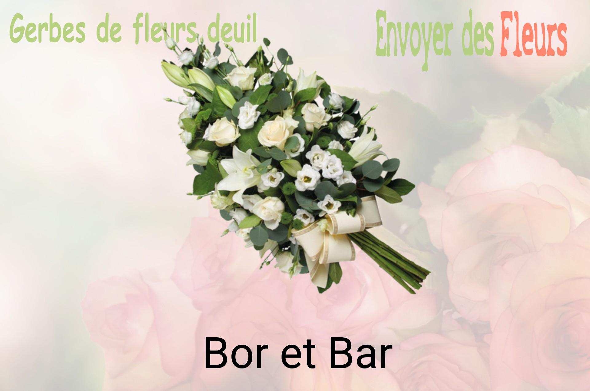 Gerbe de fleurs de deuil livrée à Bor-et-Bar